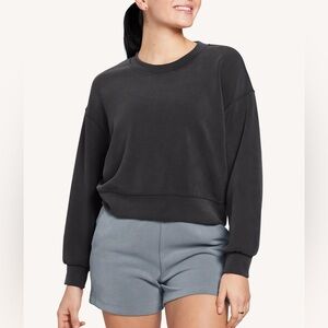 Lululemon Perfectly Oversized Cropped Crew softstreme size 6 small black